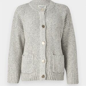 Relaxed Hardware Crew Cardigan